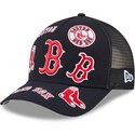 lippikset-kaareva-rekka-laivastonsininen-snapback-9forty-m-crown-a-frame-all-over-boston-red-sox-mlb-new-era