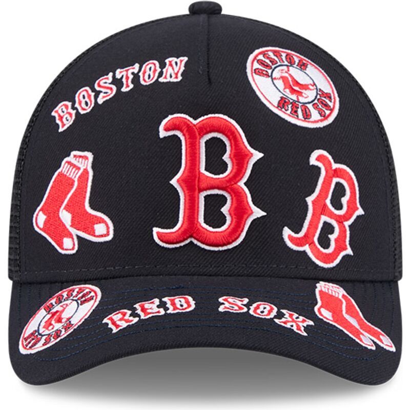 lippikset-kaareva-rekka-laivastonsininen-snapback-9forty-m-crown-a-frame-all-over-boston-red-sox-mlb-new-era