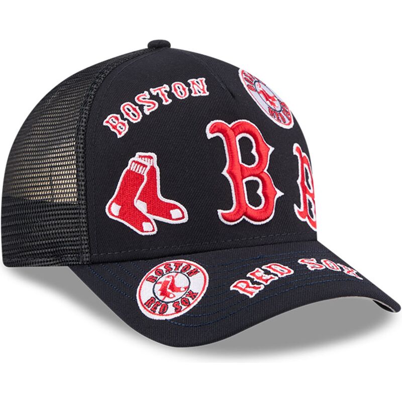 lippikset-kaareva-rekka-laivastonsininen-snapback-9forty-m-crown-a-frame-all-over-boston-red-sox-mlb-new-era