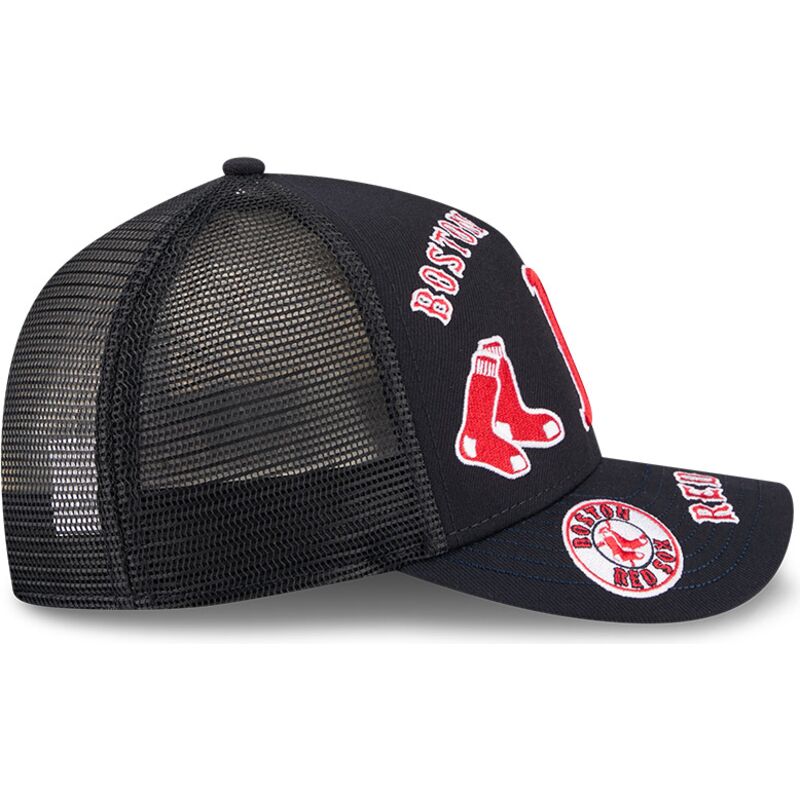 lippikset-kaareva-rekka-laivastonsininen-snapback-9forty-m-crown-a-frame-all-over-boston-red-sox-mlb-new-era