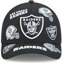 lippikset-kaareva-rekka-musta-snapback-9forty-m-crown-a-frame-all-over-las-vegas-raiders-nfl-new-era