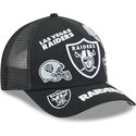 lippikset-kaareva-rekka-musta-snapback-9forty-m-crown-a-frame-all-over-las-vegas-raiders-nfl-new-era