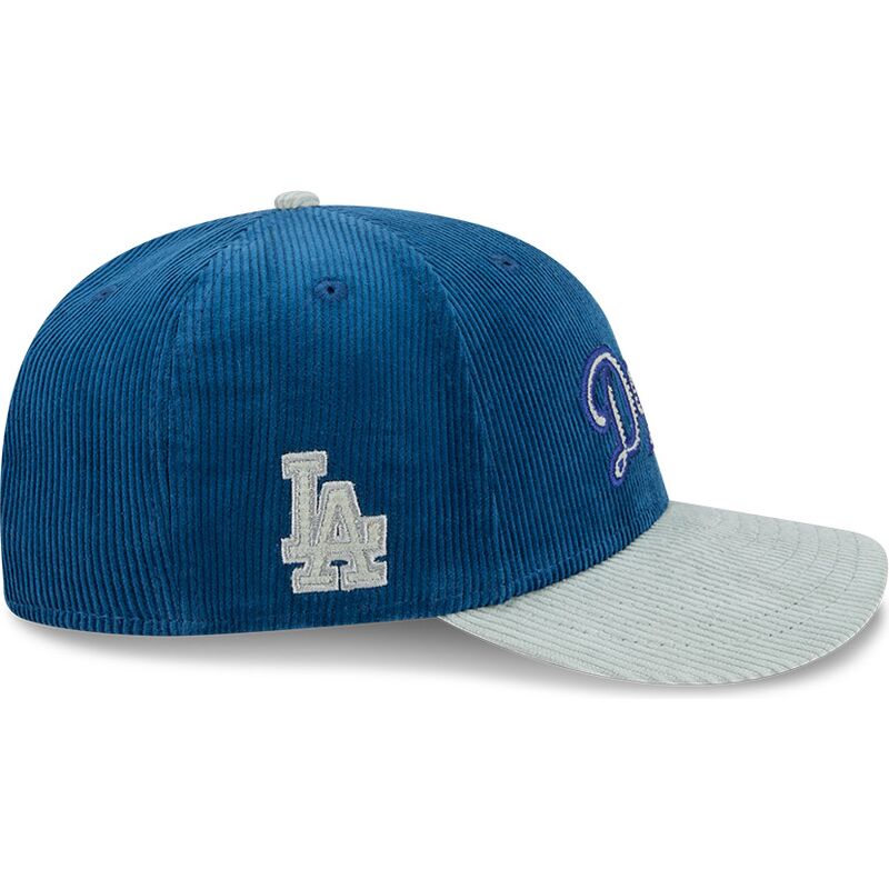 lippikset-kaareva-sininen-snapback-9fifty-9fifity-two-tone-cord-los-angeles-dodgers-mlb-new-era