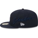 lippikset-littea-laivastonsininen-istuva-59fifty-side-script-new-york-yankees-mlb-new-era