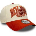lippikset-kaareva-beige-snapback-e-frame-wordmark-suede-new-york-yankees-mlb-new-era