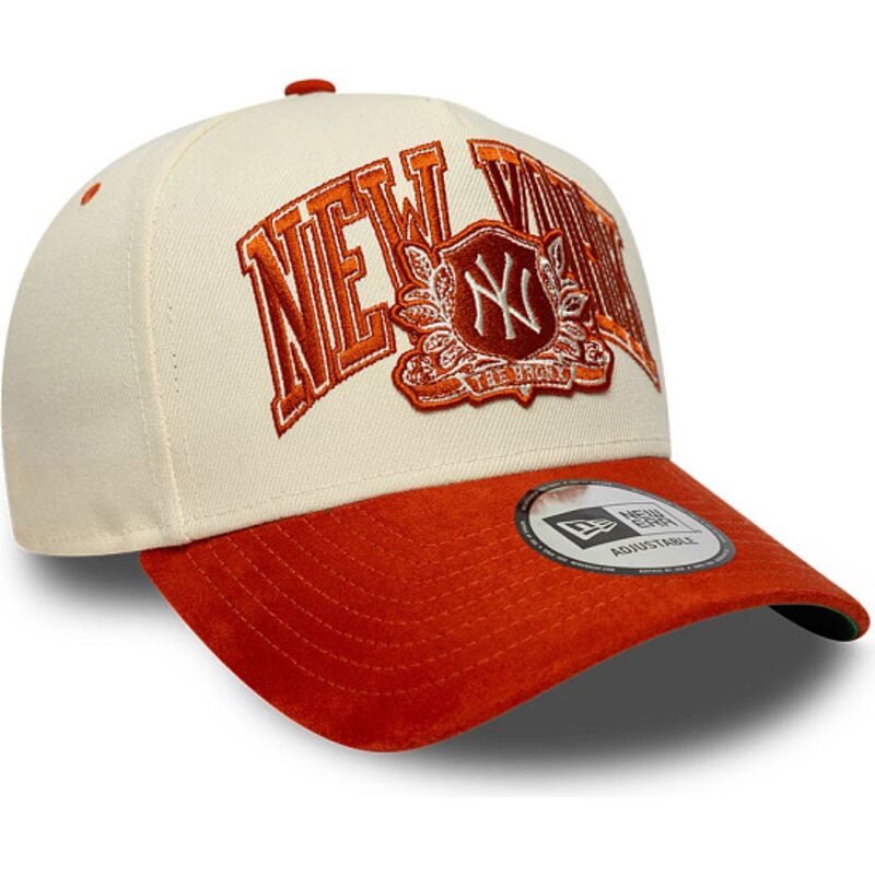 lippikset-kaareva-beige-snapback-e-frame-wordmark-suede-new-york-yankees-mlb-new-era
