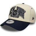 lippikset-kaareva-beige-snapback-e-frame-wordmark-suede-new-york-yankees-mlb-new-era