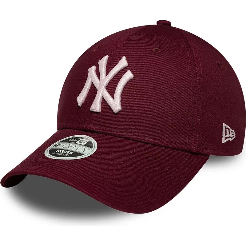 lippikset-kaareva-punainen-saadettava-nauha-rosa-9forty-metallic-new-york-yankees-mlb-new-era