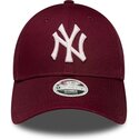 lippikset-kaareva-punainen-saadettava-nauha-rosa-9forty-metallic-new-york-yankees-mlb-new-era