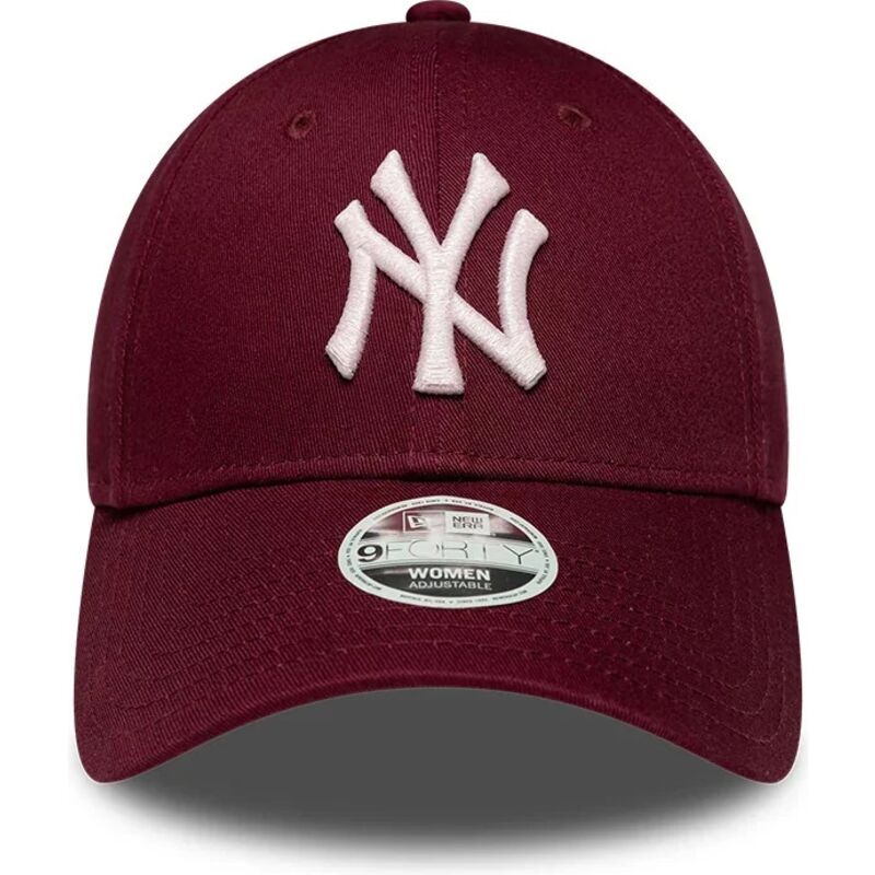 lippikset-kaareva-punainen-saadettava-nauha-rosa-9forty-metallic-new-york-yankees-mlb-new-era