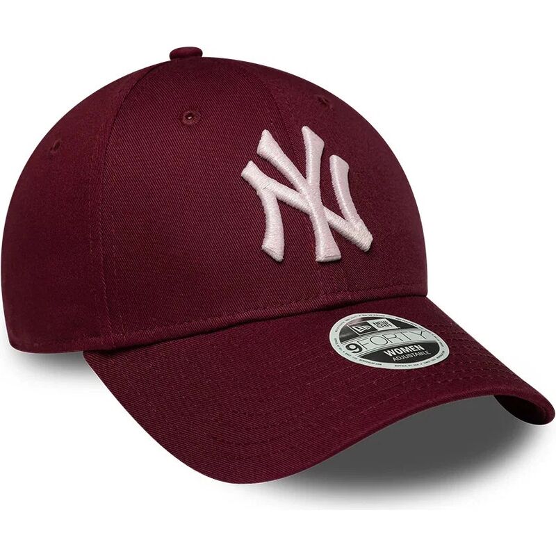 lippikset-kaareva-punainen-saadettava-nauha-rosa-9forty-metallic-new-york-yankees-mlb-new-era