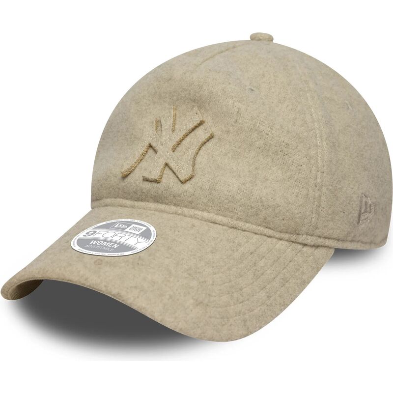 lippikset-kaareva-beige-saadettava-nauha-9twenty-a-frame-melton-luxe-new-york-yankees-mlb-new-era lippikset-kaareva-beige-saadettava-nauha-9twenty-a-frame-melton-luxe-new-york-yankees-mlb-new-era