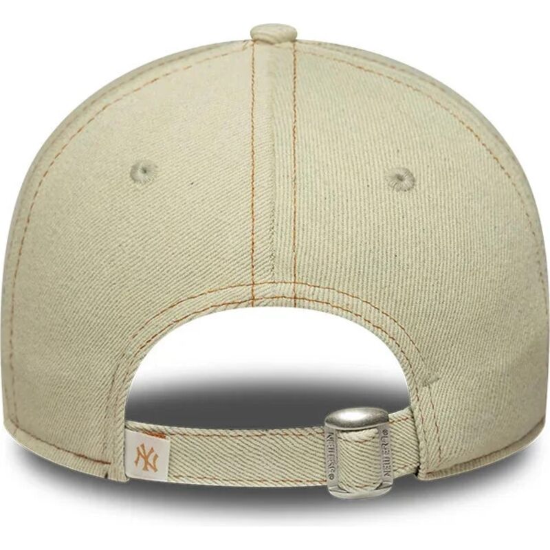 lippikset-kaareva-beige-saadettava-nauha-9twenty-denim-new-york-yankees-mlb-new-era