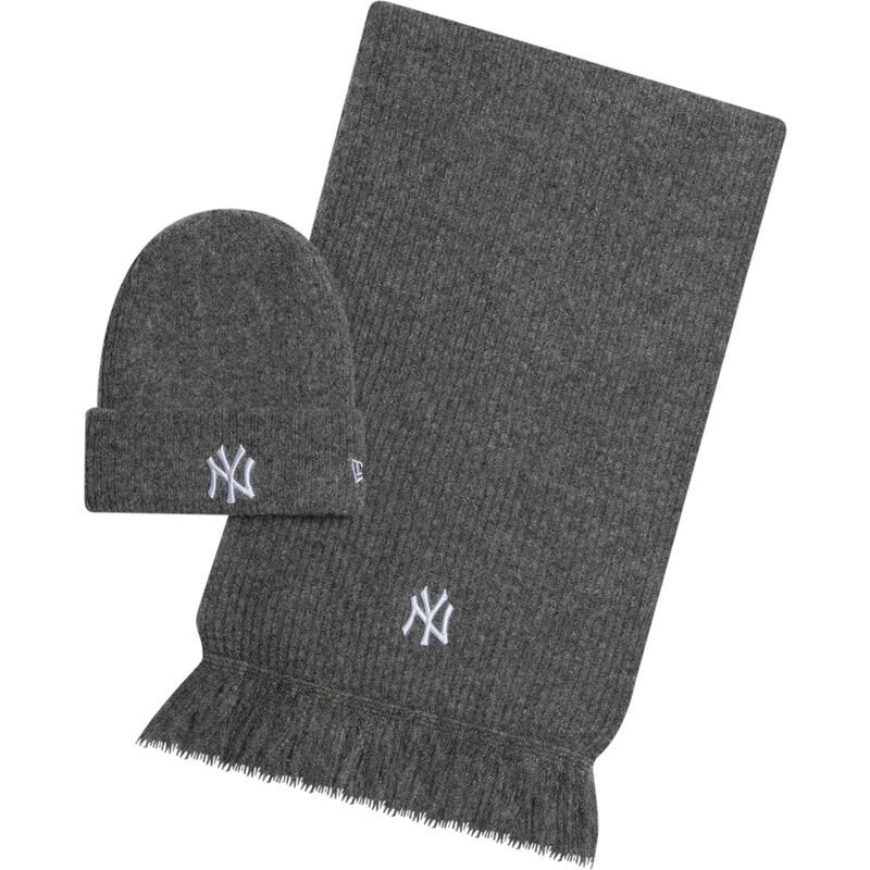 lakit-harmaa-bufanda-knit-set-new-york-yankees-mlb-new-era
