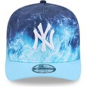 lippikset-kaareva-sininen-snapback-9fifty-a-frame-deep-water-new-york-yankees-mlb-new-era