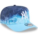 lippikset-kaareva-sininen-snapback-9fifty-a-frame-deep-water-new-york-yankees-mlb-new-era