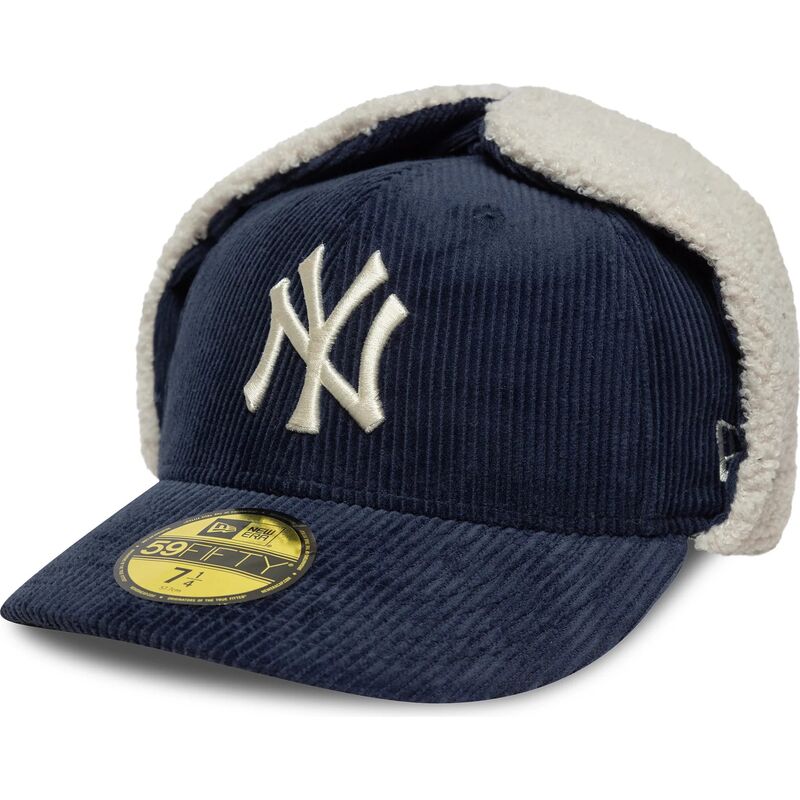 lippikset-kaareva-laivastonsininen-istuva-59fifty-cord-dog-ear-new-york-yankees-mlb-new-era