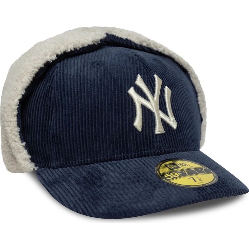 lippikset-kaareva-laivastonsininen-istuva-59fifty-cord-dog-ear-new-york-yankees-mlb-new-era