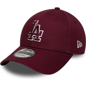 Lippikset kaareva punainen säädettävä nauha 9FORTY Team Outline Los Angeles Dodgers MLB New Era