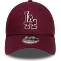 lippikset-kaareva-punainen-saadettava-nauha-9forty-team-outline-los-angeles-dodgers-mlb-new-era