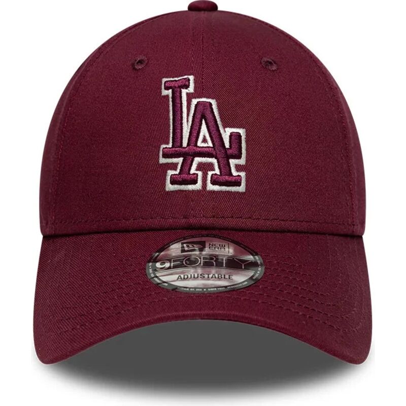 lippikset-kaareva-punainen-saadettava-nauha-9forty-team-outline-los-angeles-dodgers-mlb-new-era