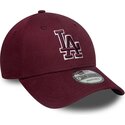 lippikset-kaareva-punainen-saadettava-nauha-9forty-team-outline-los-angeles-dodgers-mlb-new-era