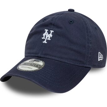 Lippikset kaareva laivastonsininen säädettävä nauha 9TWENTY Washed Mini New York Mets MLB New Era