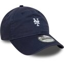 lippikset-kaareva-laivastonsininen-saadettava-nauha-9twenty-washed-mini-new-york-mets-mlb-new-era