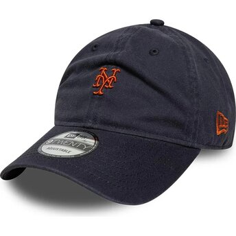 Lippikset kaareva laivastonsininen säädettävä nauha 9TWENTY Mini New York Mets MLB New Era