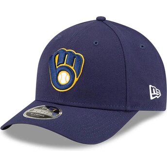 Lippikset kaareva laivastonsininen snapback 9FORTY M-Crown Player Replica Milwaukee Brewers MLB New Era