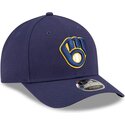 lippikset-kaareva-laivastonsininen-snapback-9forty-m-crown-player-replica-milwaukee-brewers-mlb-new-era