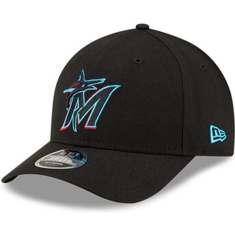 Lippikset kaareva musta snapback 9FORTY M-Crown Player Replica Miami Marlins MLB New Era