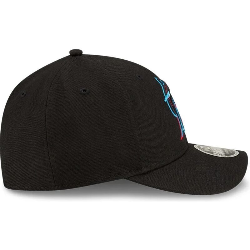 lippikset-kaareva-musta-snapback-9forty-m-crown-player-replica-miami-marlins-mlb-new-era