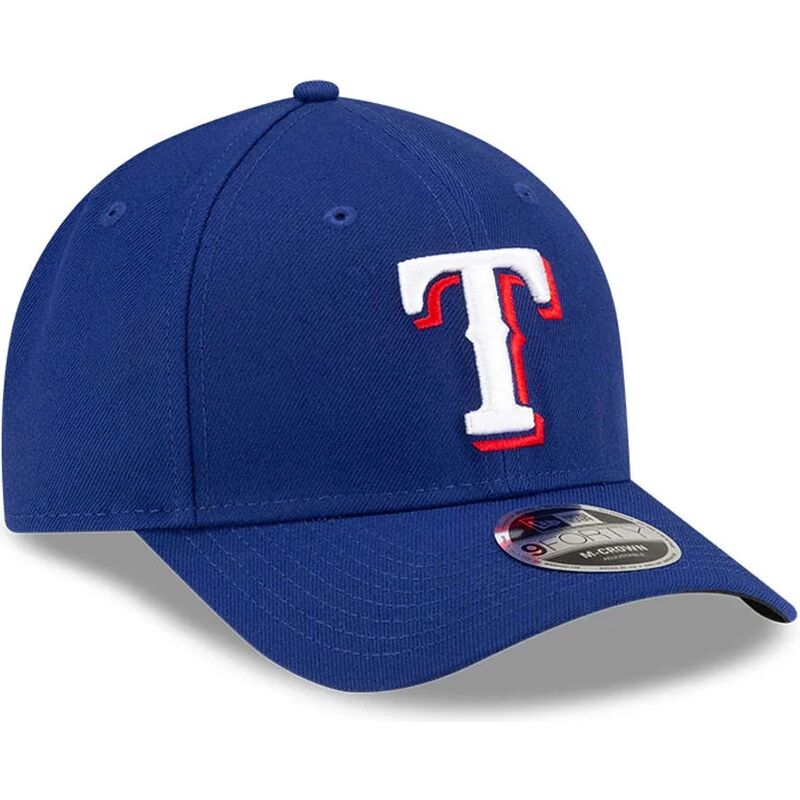 lippikset-kaareva-sininen-snapback-9forty-m-crown-player-replica-texas-rangers-mlb-new-era