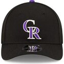 lippikset-kaareva-musta-snapback-9forty-m-crown-player-replica-colorado-rockies-mlb-new-era