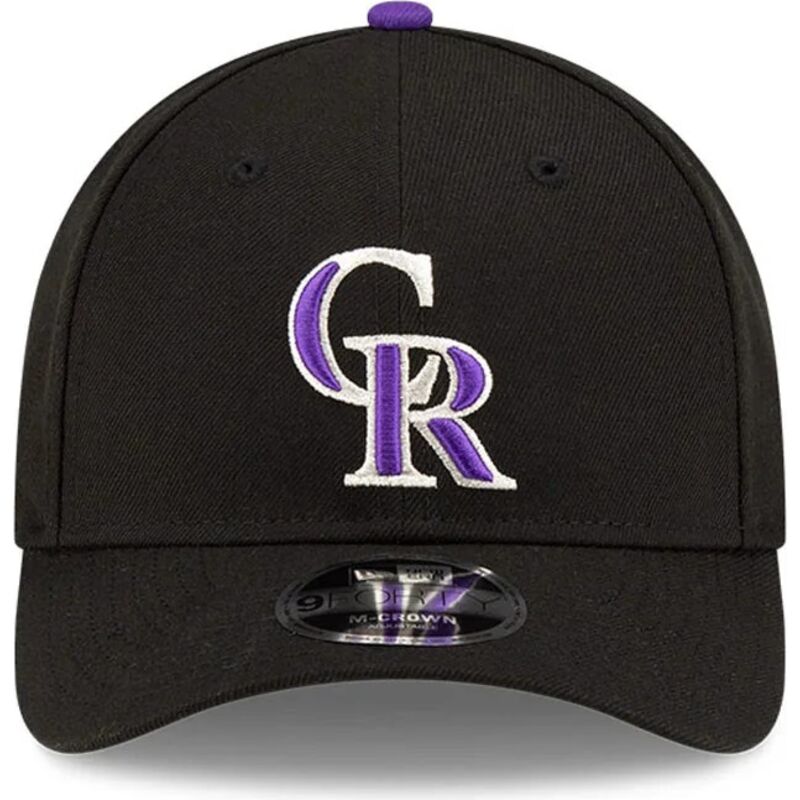 lippikset-kaareva-musta-snapback-9forty-m-crown-player-replica-colorado-rockies-mlb-new-era