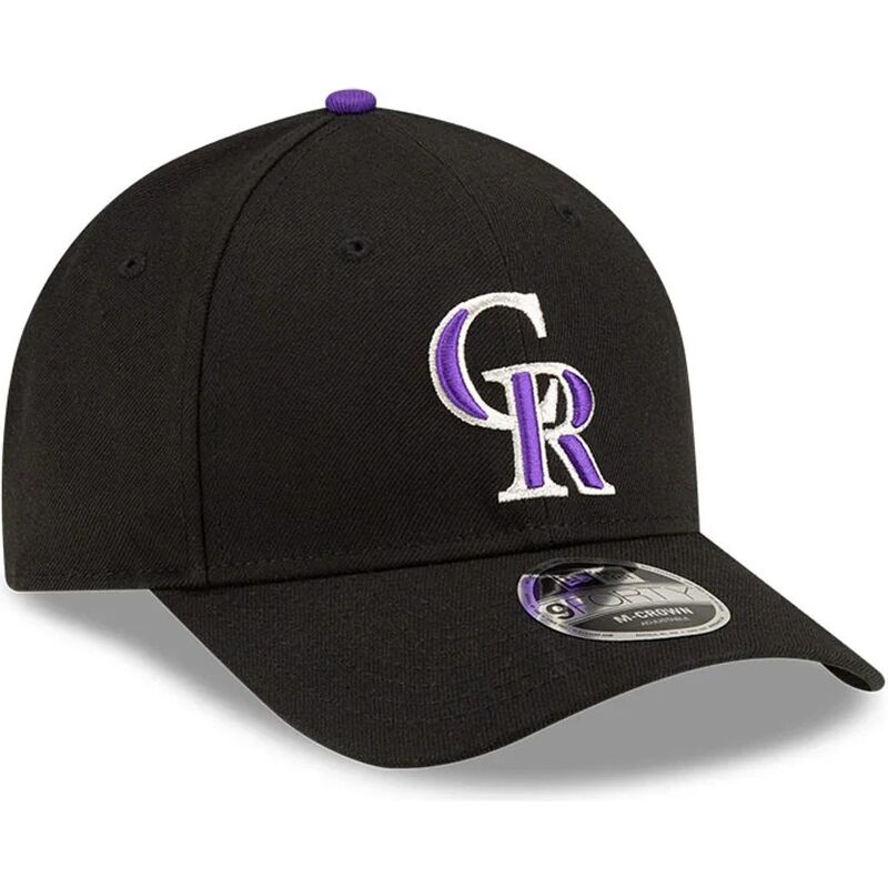 lippikset-kaareva-musta-snapback-9forty-m-crown-player-replica-colorado-rockies-mlb-new-era