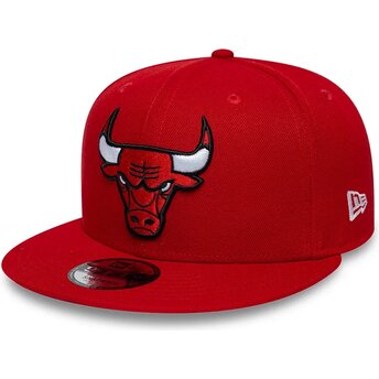 Lippikset litteä punainen snapback 9FIFTY Chicago Bulls...