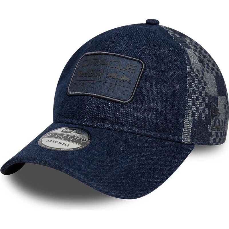 lippikset-kaareva-laivastonsininen-saadettava-nauha-9twenty-patterned-denim-red-bull-racing-formula-1-new-era