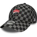lippikset-kaareva-musta-saadettava-nauha-9twenty-check-ducati-motor-motogp-new-era