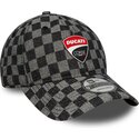 lippikset-kaareva-musta-saadettava-nauha-9twenty-check-ducati-motor-motogp-new-era