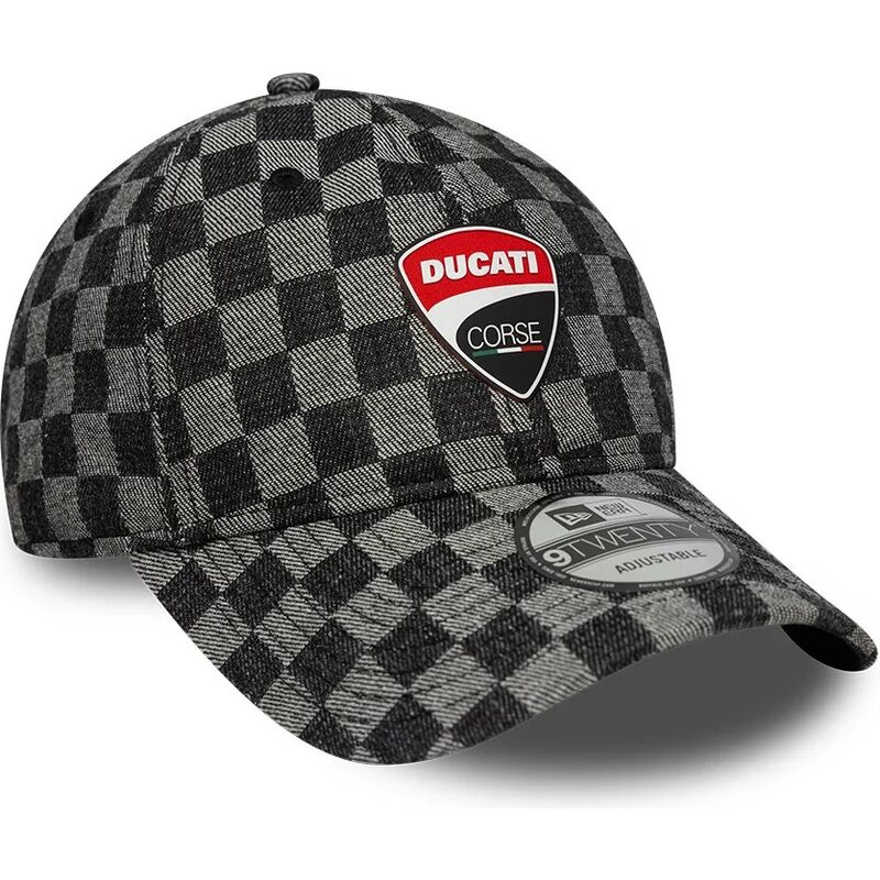 lippikset-kaareva-musta-saadettava-nauha-9twenty-check-ducati-motor-motogp-new-era