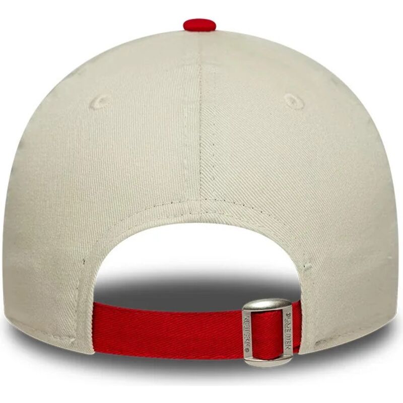 lippikset-kaareva-beige-saadettava-nauha-lapsille-9forty-contrast-manchester-united-football-club-premier-league-new-era