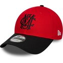 lippikset-kaareva-punainen-saadettava-nauha-9forty-contrast-manchester-united-football-club-premier-league-new-era