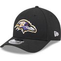 lippikset-kaareva-musta-snapback-9forty-m-crown-team-baltimore-ravens-nfl-new-era