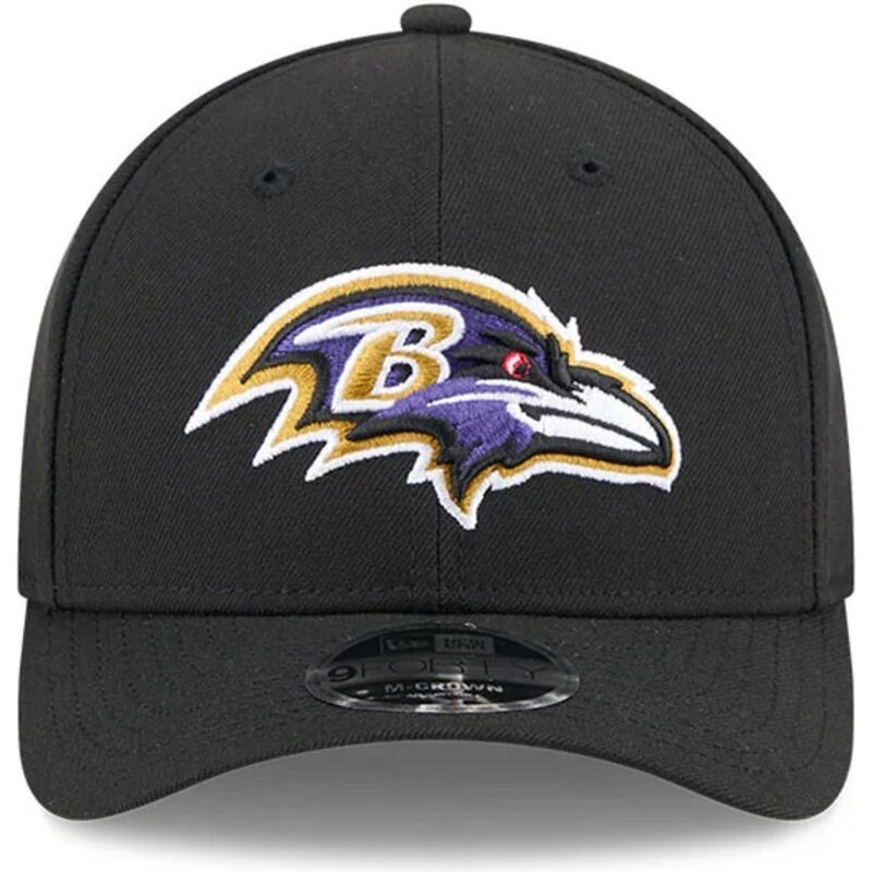 lippikset-kaareva-musta-snapback-9forty-m-crown-team-baltimore-ravens-nfl-new-era