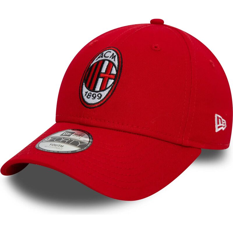 lippikset-kaareva-punainen-saadettava-nauha-lapsille-9forty-core-ac-milan-serie-a-new-era