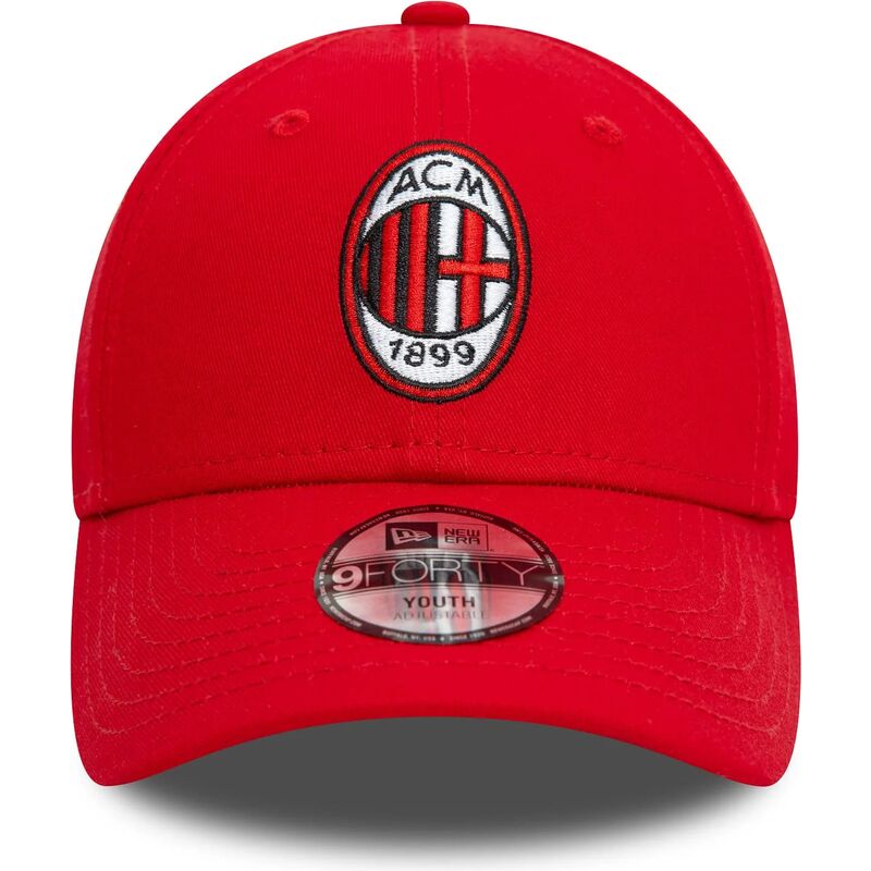 lippikset-kaareva-punainen-saadettava-nauha-lapsille-9forty-core-ac-milan-serie-a-new-era