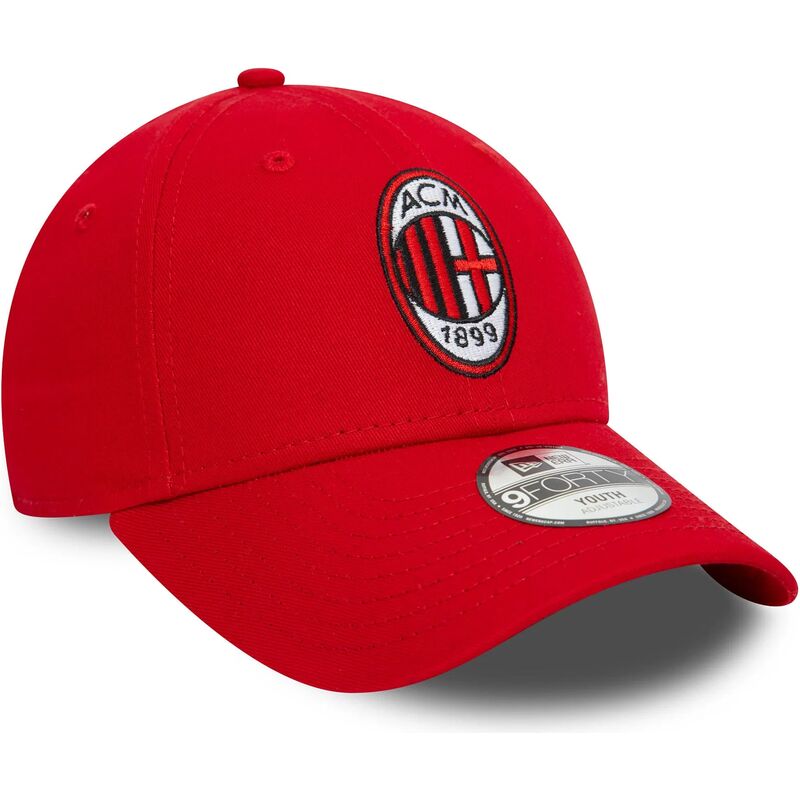 lippikset-kaareva-punainen-saadettava-nauha-lapsille-9forty-core-ac-milan-serie-a-new-era