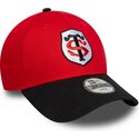 lippikset-kaareva-punainen-snapback-lapsille-9forty-team-stade-toulousain-top-14-new-era